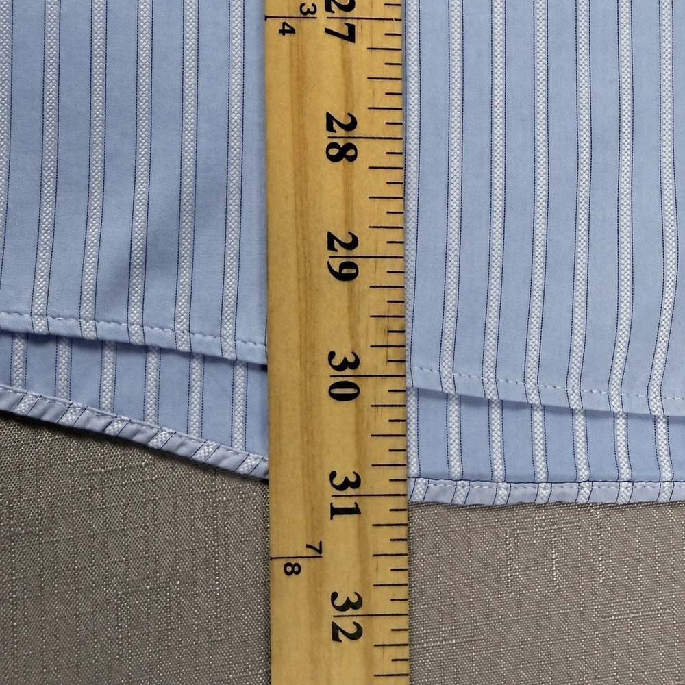 Brooks Brothers Milano Thomas Mason Egyptian Cotton Striped Dress Shirt 17 34 - Picture 5 of 9